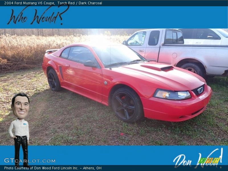 Torch Red / Dark Charcoal 2004 Ford Mustang V6 Coupe