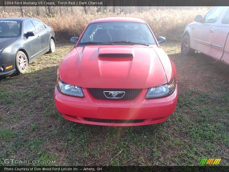 Torch Red / Dark Charcoal 2004 Ford Mustang V6 Coupe