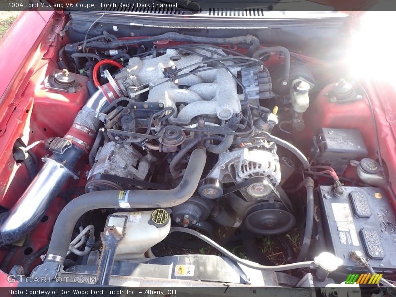 Torch Red / Dark Charcoal 2004 Ford Mustang V6 Coupe