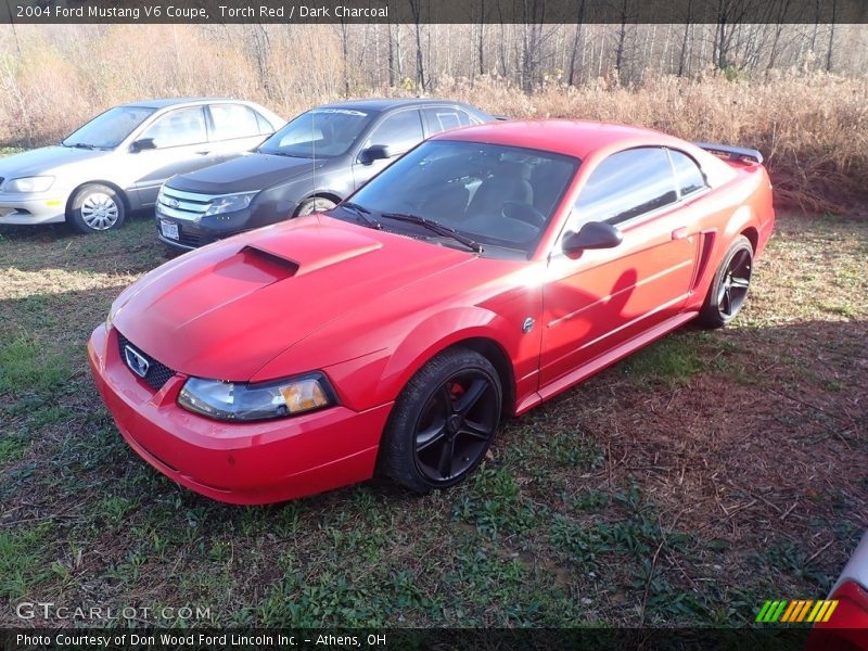 Torch Red / Dark Charcoal 2004 Ford Mustang V6 Coupe