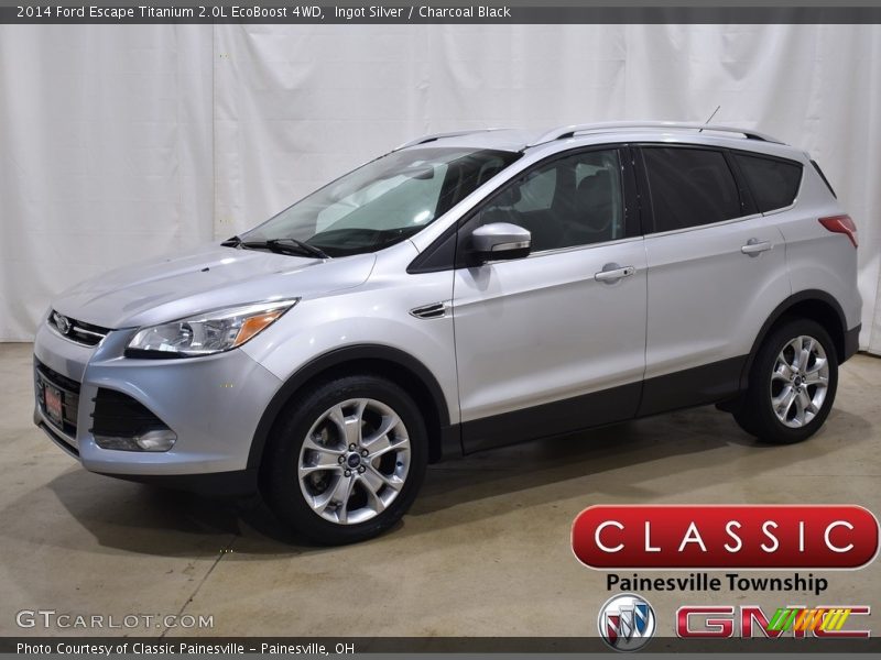 Ingot Silver / Charcoal Black 2014 Ford Escape Titanium 2.0L EcoBoost 4WD