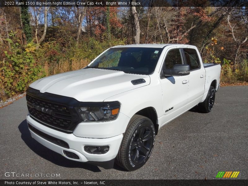 Bright White / Black 2022 Ram 1500 Big Horn Night Edition Crew Cab 4x4