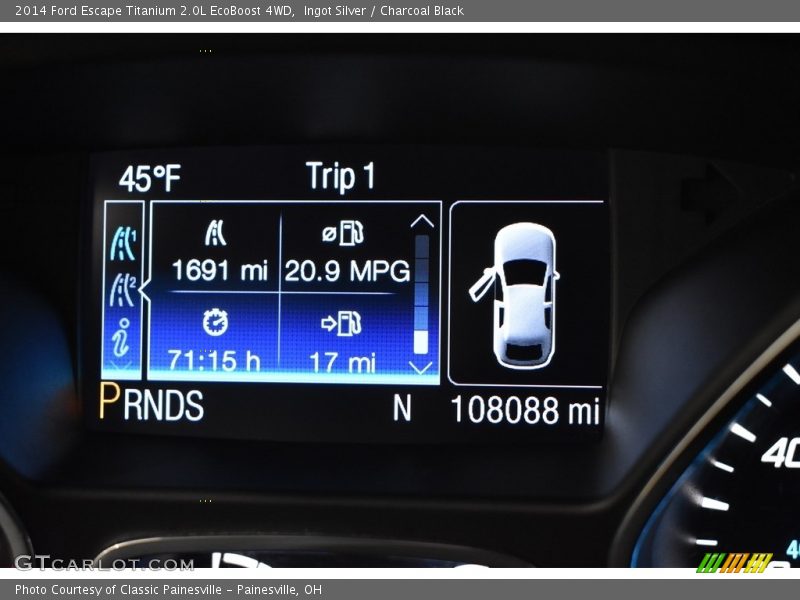 Ingot Silver / Charcoal Black 2014 Ford Escape Titanium 2.0L EcoBoost 4WD