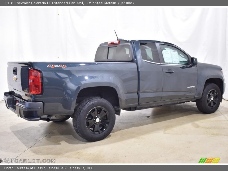 Satin Steel Metallic / Jet Black 2018 Chevrolet Colorado LT Extended Cab 4x4