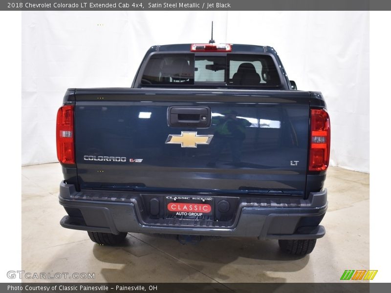 Satin Steel Metallic / Jet Black 2018 Chevrolet Colorado LT Extended Cab 4x4