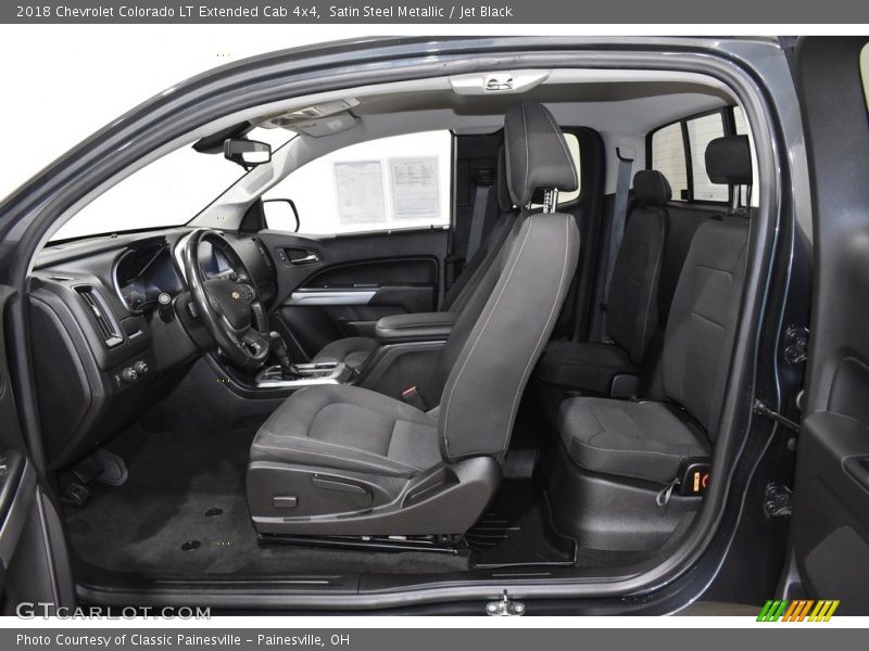 Satin Steel Metallic / Jet Black 2018 Chevrolet Colorado LT Extended Cab 4x4