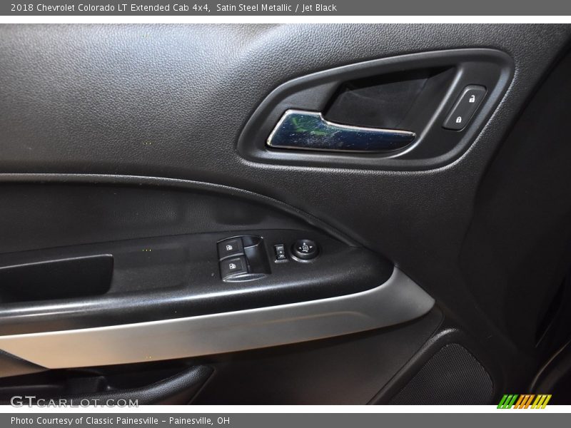 Satin Steel Metallic / Jet Black 2018 Chevrolet Colorado LT Extended Cab 4x4