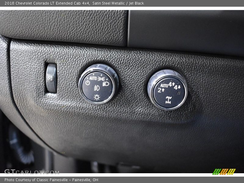Satin Steel Metallic / Jet Black 2018 Chevrolet Colorado LT Extended Cab 4x4