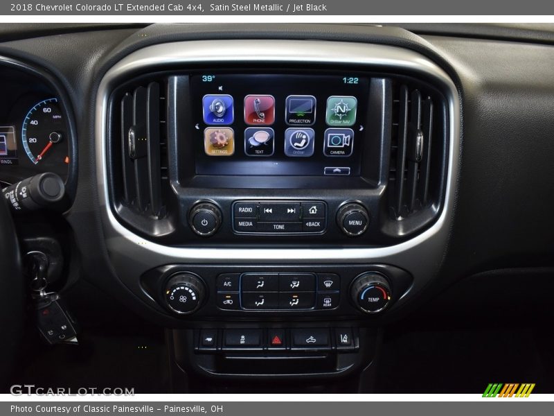 Satin Steel Metallic / Jet Black 2018 Chevrolet Colorado LT Extended Cab 4x4