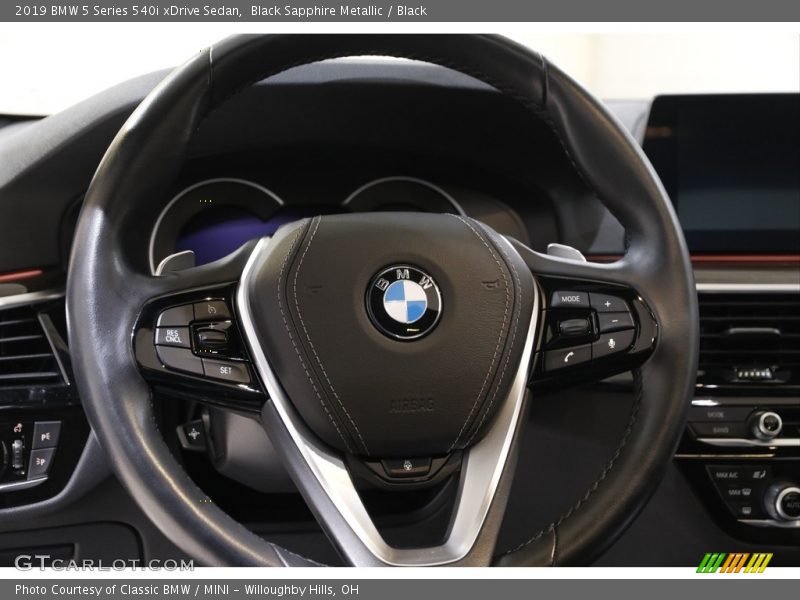 Black Sapphire Metallic / Black 2019 BMW 5 Series 540i xDrive Sedan