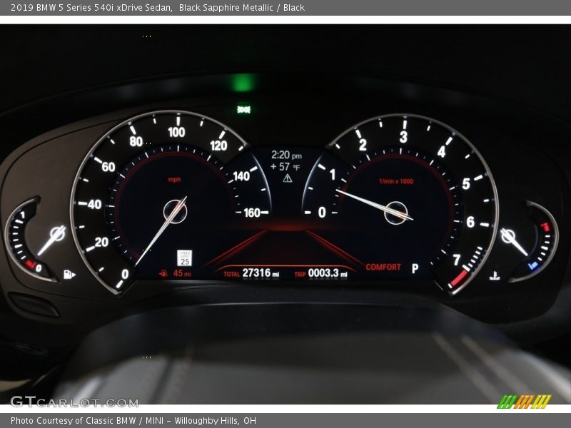 Black Sapphire Metallic / Black 2019 BMW 5 Series 540i xDrive Sedan