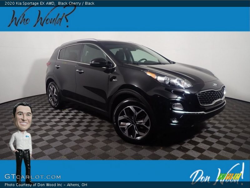 Black Cherry / Black 2020 Kia Sportage EX AWD