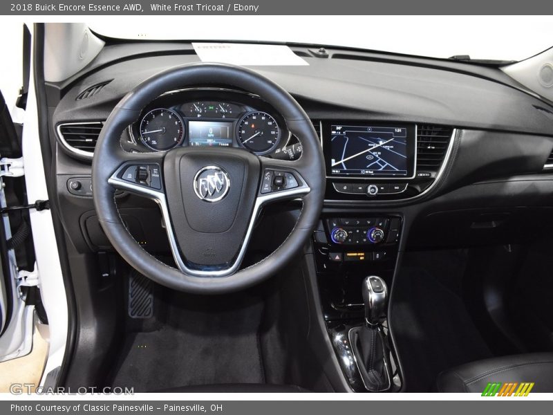 White Frost Tricoat / Ebony 2018 Buick Encore Essence AWD