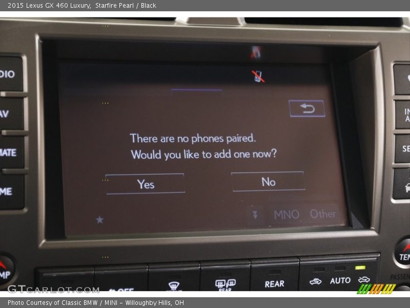 Starfire Pearl / Black 2015 Lexus GX 460 Luxury