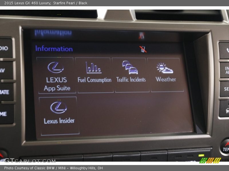 Starfire Pearl / Black 2015 Lexus GX 460 Luxury