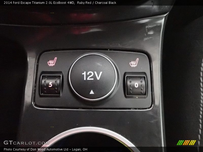 Ruby Red / Charcoal Black 2014 Ford Escape Titanium 2.0L EcoBoost 4WD