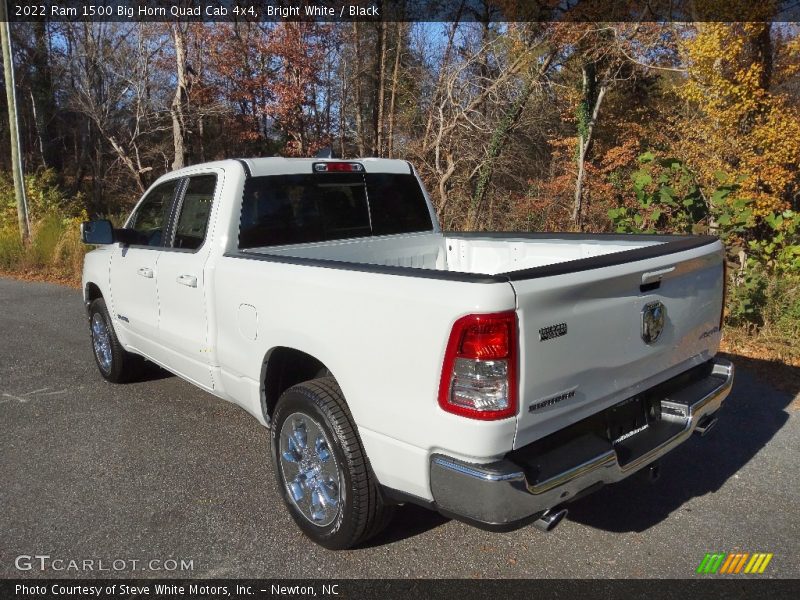 Bright White / Black 2022 Ram 1500 Big Horn Quad Cab 4x4