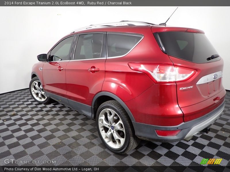 Ruby Red / Charcoal Black 2014 Ford Escape Titanium 2.0L EcoBoost 4WD
