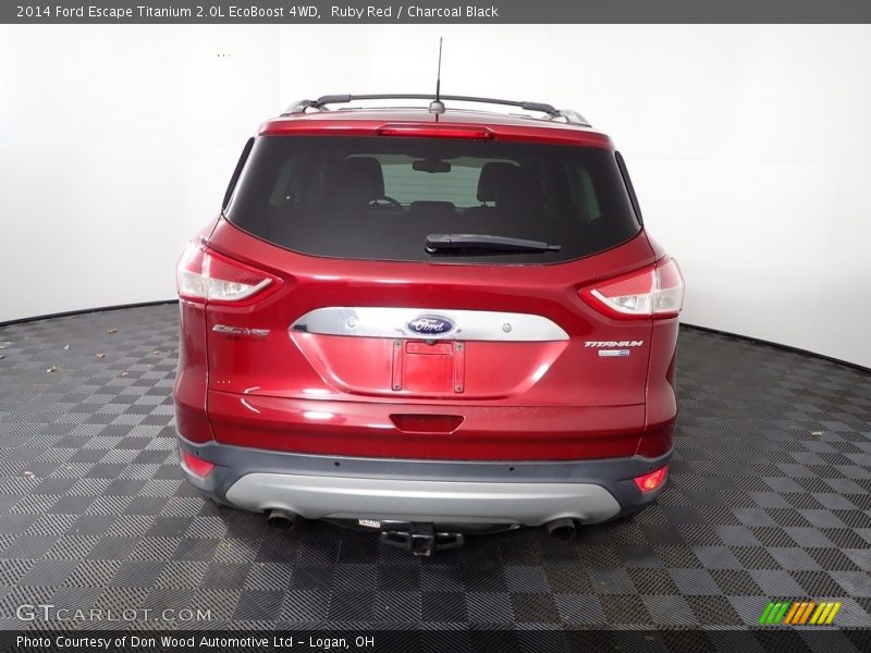 Ruby Red / Charcoal Black 2014 Ford Escape Titanium 2.0L EcoBoost 4WD