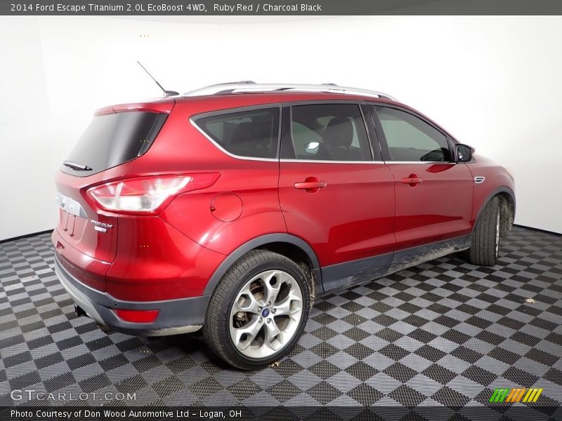 Ruby Red / Charcoal Black 2014 Ford Escape Titanium 2.0L EcoBoost 4WD