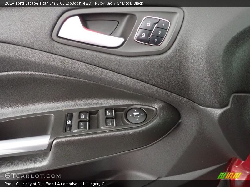 Ruby Red / Charcoal Black 2014 Ford Escape Titanium 2.0L EcoBoost 4WD