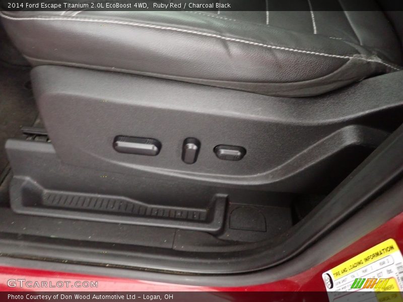 Ruby Red / Charcoal Black 2014 Ford Escape Titanium 2.0L EcoBoost 4WD