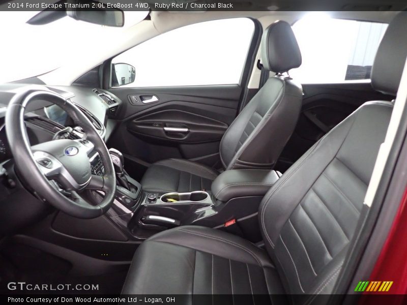 Ruby Red / Charcoal Black 2014 Ford Escape Titanium 2.0L EcoBoost 4WD