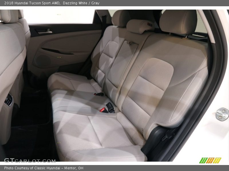 Dazzling White / Gray 2018 Hyundai Tucson Sport AWD