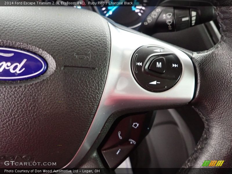 Ruby Red / Charcoal Black 2014 Ford Escape Titanium 2.0L EcoBoost 4WD