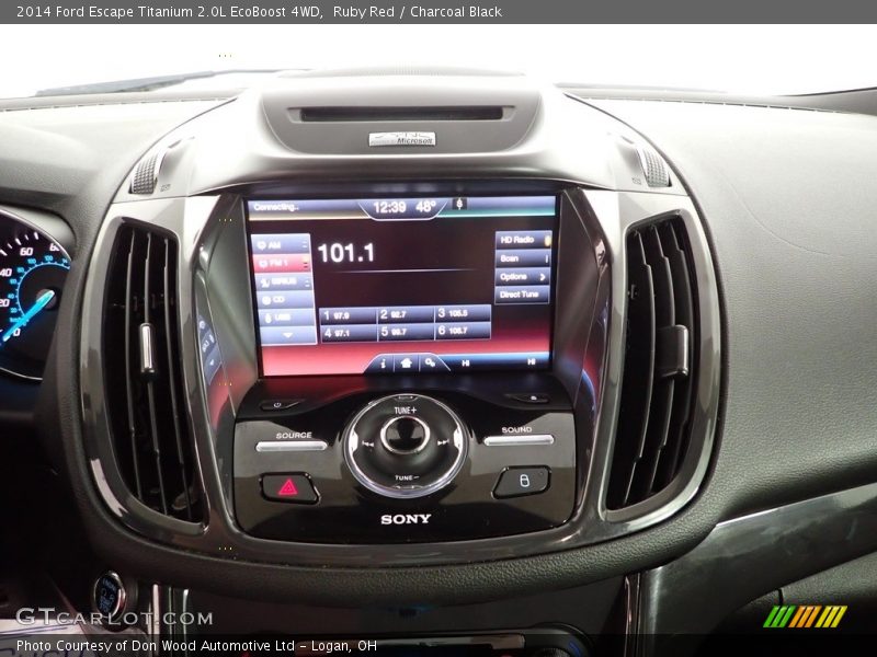 Ruby Red / Charcoal Black 2014 Ford Escape Titanium 2.0L EcoBoost 4WD