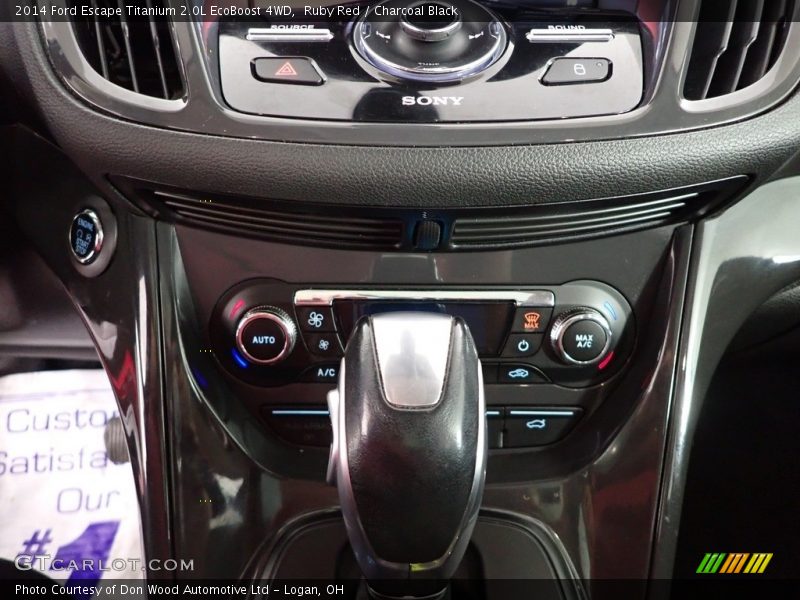 Ruby Red / Charcoal Black 2014 Ford Escape Titanium 2.0L EcoBoost 4WD