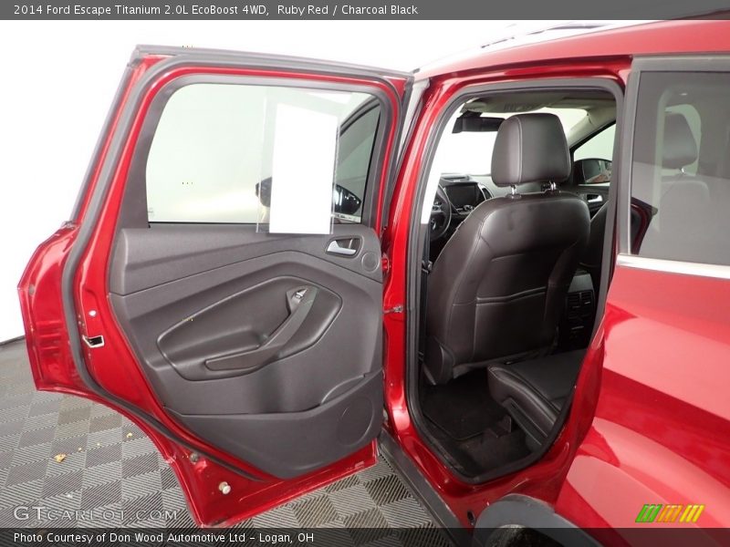 Ruby Red / Charcoal Black 2014 Ford Escape Titanium 2.0L EcoBoost 4WD