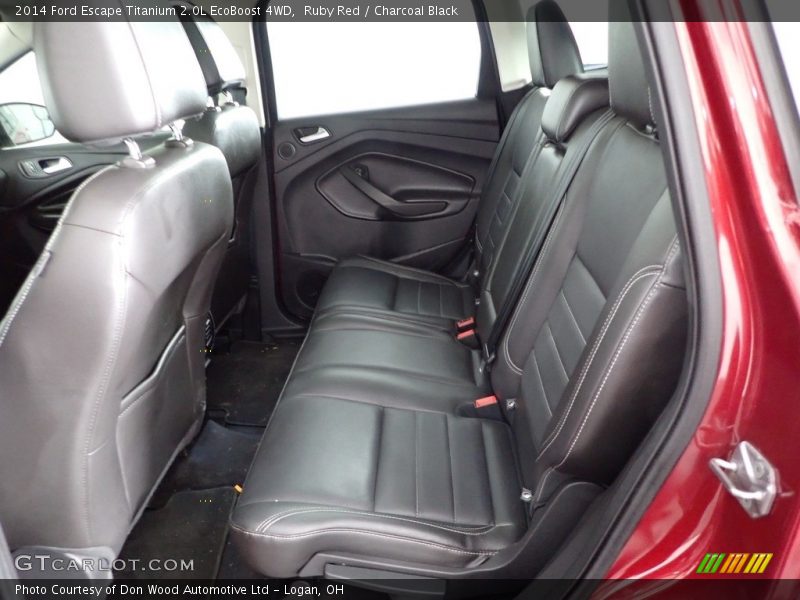 Ruby Red / Charcoal Black 2014 Ford Escape Titanium 2.0L EcoBoost 4WD