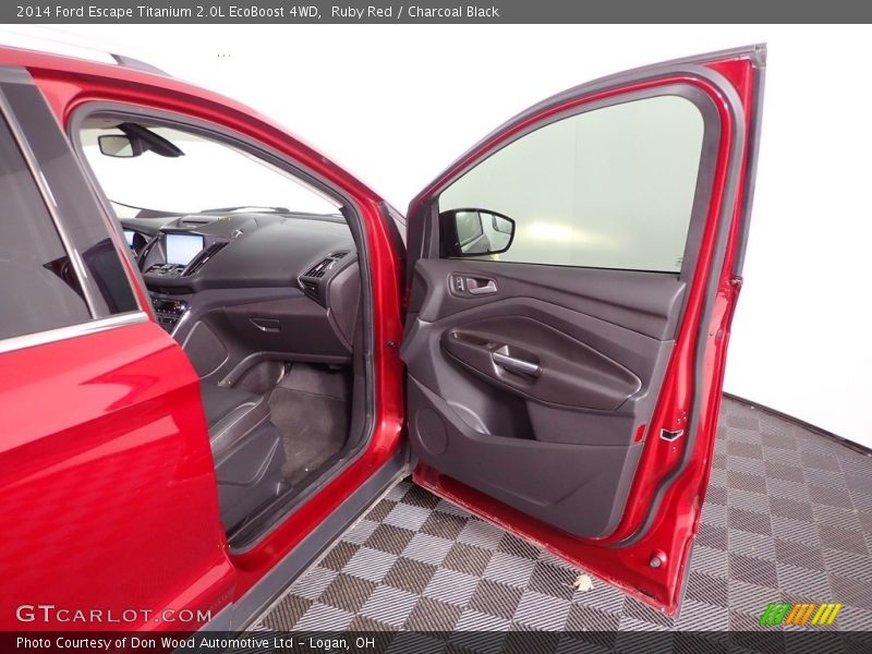 Ruby Red / Charcoal Black 2014 Ford Escape Titanium 2.0L EcoBoost 4WD