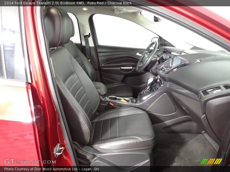 Ruby Red / Charcoal Black 2014 Ford Escape Titanium 2.0L EcoBoost 4WD