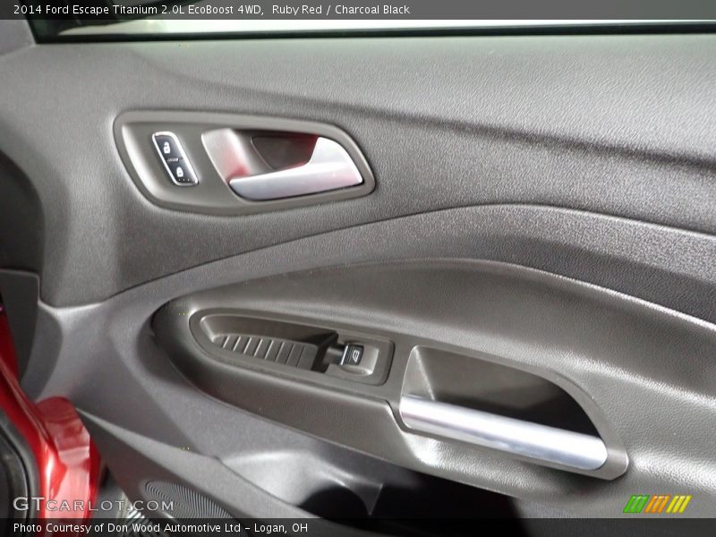 Ruby Red / Charcoal Black 2014 Ford Escape Titanium 2.0L EcoBoost 4WD