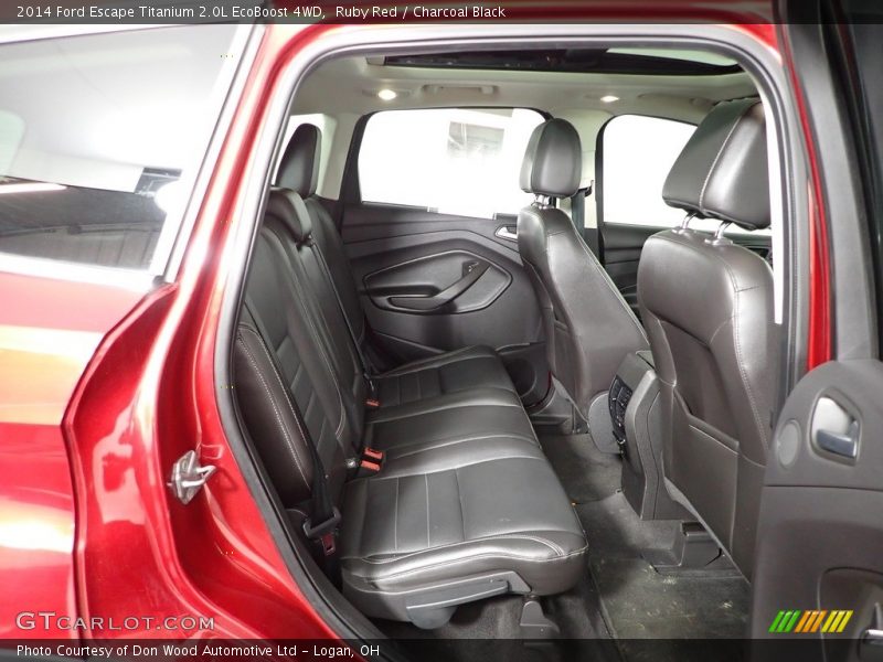 Ruby Red / Charcoal Black 2014 Ford Escape Titanium 2.0L EcoBoost 4WD
