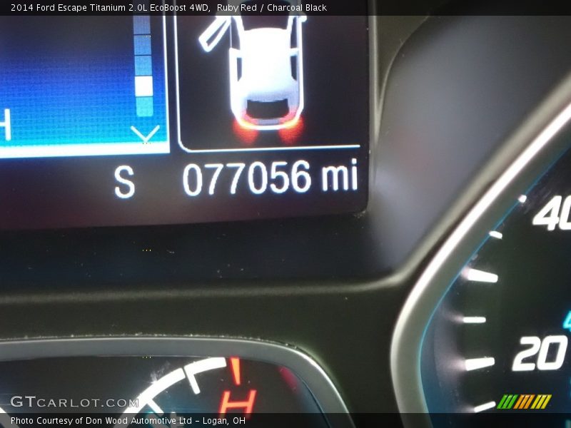 Ruby Red / Charcoal Black 2014 Ford Escape Titanium 2.0L EcoBoost 4WD