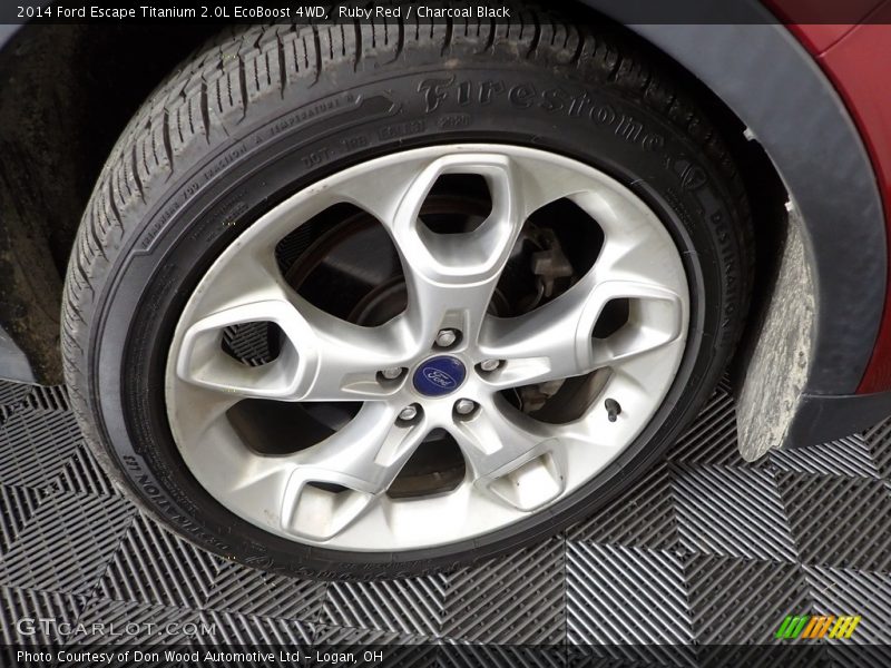 Ruby Red / Charcoal Black 2014 Ford Escape Titanium 2.0L EcoBoost 4WD