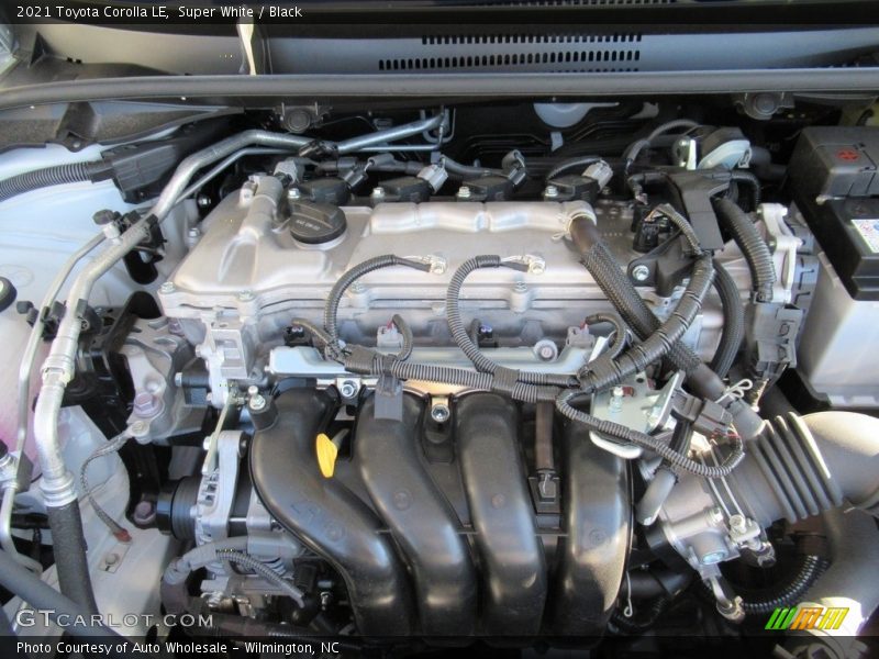 Super White / Black 2021 Toyota Corolla LE