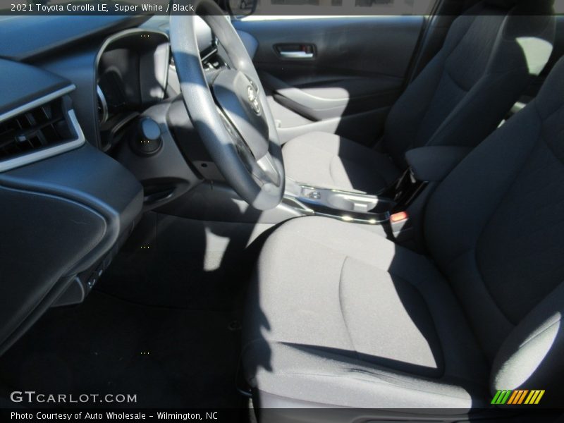 Super White / Black 2021 Toyota Corolla LE