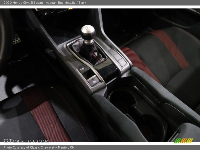 Aegean Blue Metallic / Black 2020 Honda Civic Si Sedan