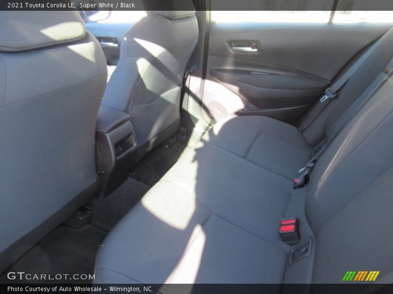 Super White / Black 2021 Toyota Corolla LE