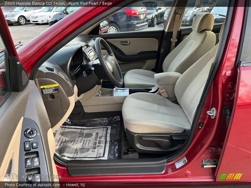 Apple Red Pearl / Beige 2009 Hyundai Elantra GLS Sedan