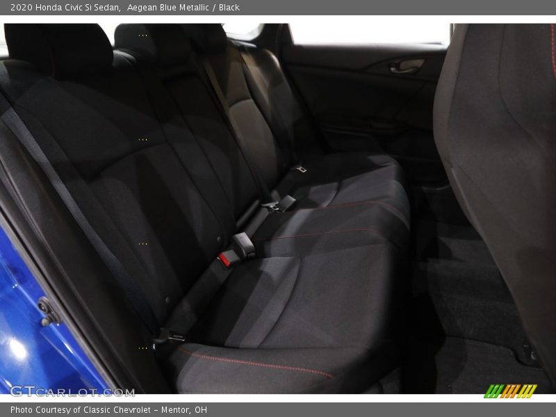 Aegean Blue Metallic / Black 2020 Honda Civic Si Sedan