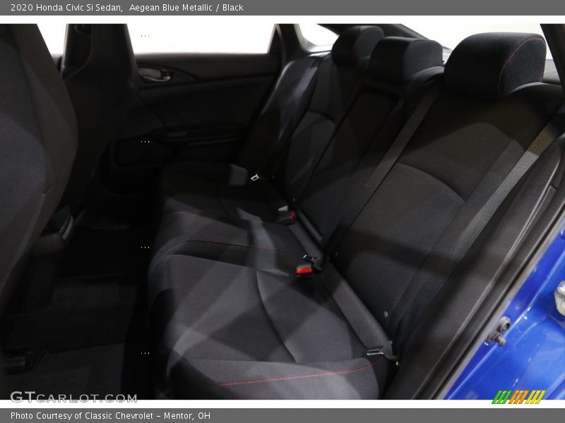 Aegean Blue Metallic / Black 2020 Honda Civic Si Sedan