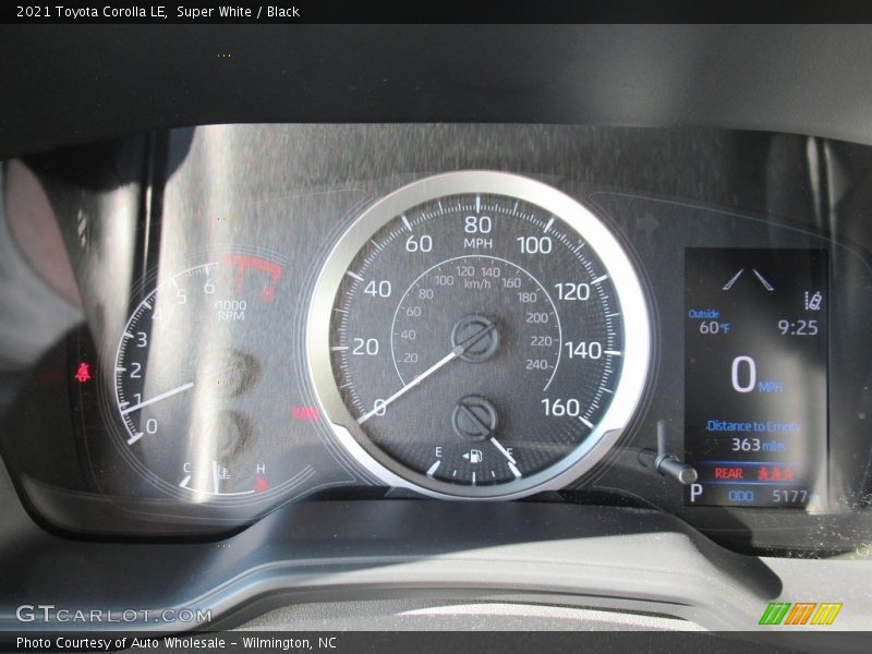 Super White / Black 2021 Toyota Corolla LE