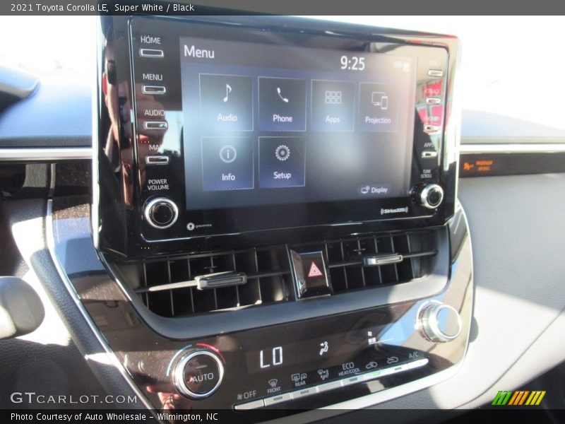 Super White / Black 2021 Toyota Corolla LE