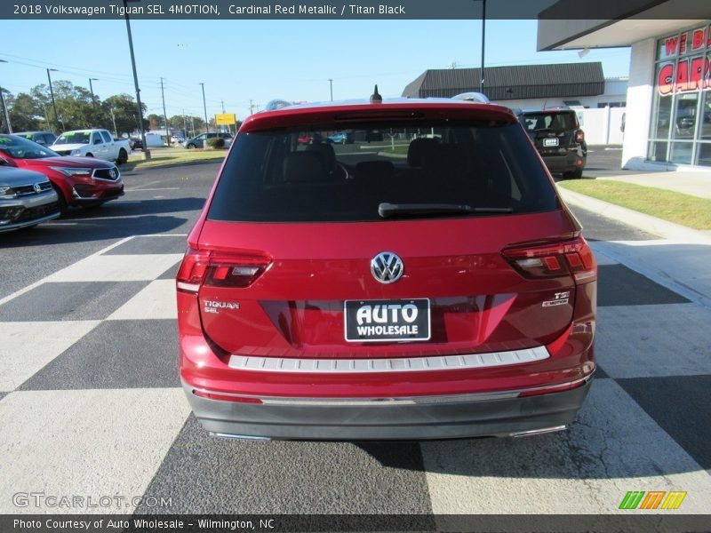 Cardinal Red Metallic / Titan Black 2018 Volkswagen Tiguan SEL 4MOTION