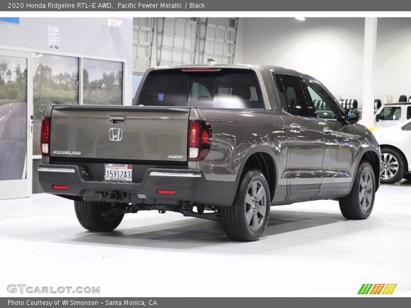 Pacific Pewter Metallic / Black 2020 Honda Ridgeline RTL-E AWD